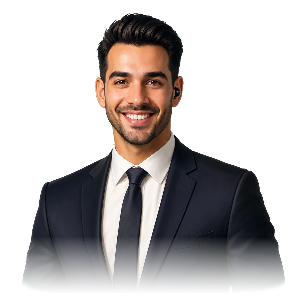 3D portrait of Adam holding a pointer and tablet